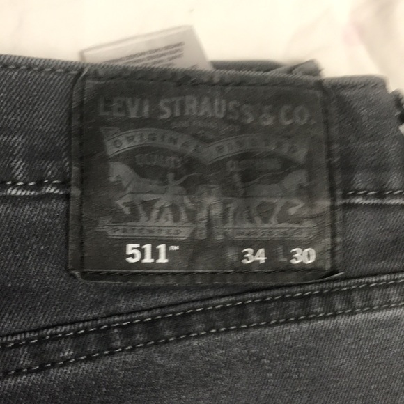 Levi’s 511 34w 30L smoke color slim fit - Picture 7 of 9